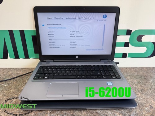 (Lot of 2) HP ProBook 650 G2/G3 i5-6200U/7200U 2.3/2.5GHz 8GB RAM No OS/HDD/SSD