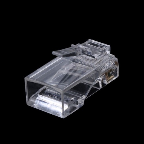 25/100 Pieces RJ45 CAT5 RJ-45 Modular Plug Internet Cable Connector 8P8C - Afbeelding 7 van 10