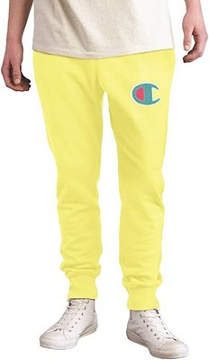 yellow champion sweatpants