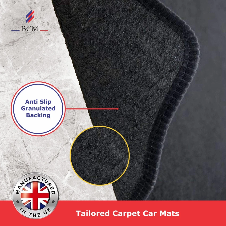 Fits Ford Transit Connect 2002-2014 Fully Tailored Carpet Van Floor Mats Black - Image 3 of 4
