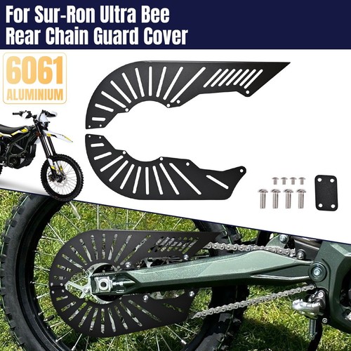 Rear Chain Guard Cover Fit For Sur Ron Ultra Bee 2023+ Motorcycle Aluminum - Picture 2 of 12
