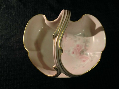 Vintage / Antik ? T & V Limoges Korb mit Griff 9" signiert G.S. Marlin - Bild 1 von 8