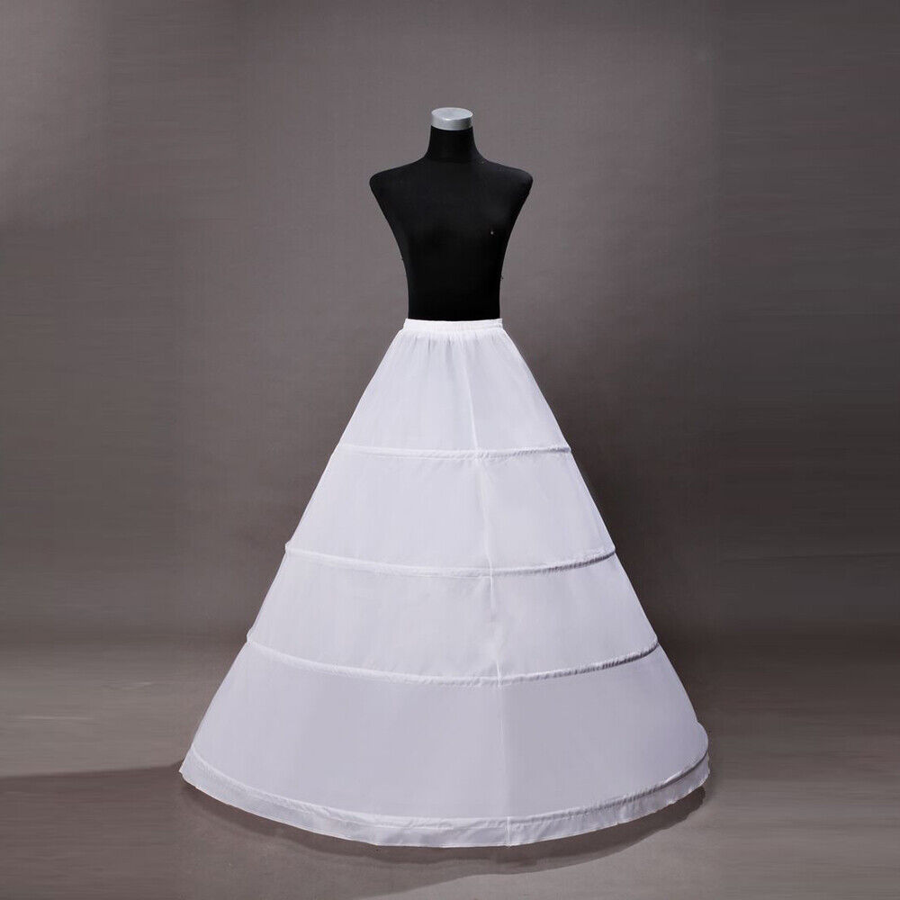 Women Petticoat Crinoline 4 Hoop Skirt A-line Slips Underskirt for Gown  Dress - Lero