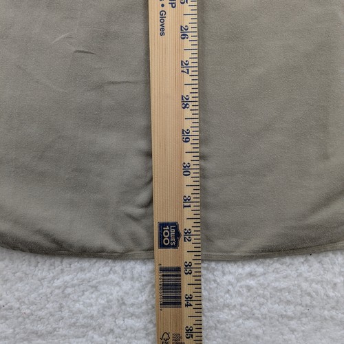 Nautica Shirt Mens 16.5 Vintage Oxford Long Sleeve Button Up Khaki Classic Logo - Picture 7 of 9