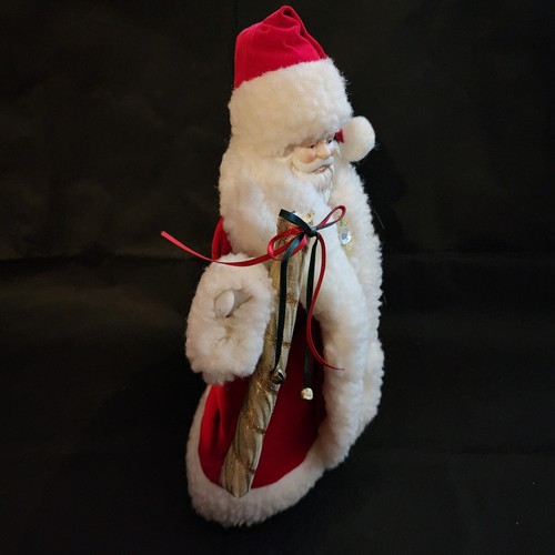 Cabeza de porcelana 13,5" Papá Noel Árbol de Navidad Topper Invierno Vacaciones Tema - Imagen 4 de 10