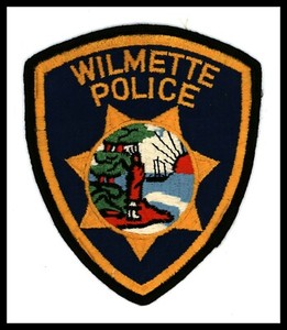 Wilmette Illinois Police Cheese Cloth Back Patch 4 X 4 75 Ebay