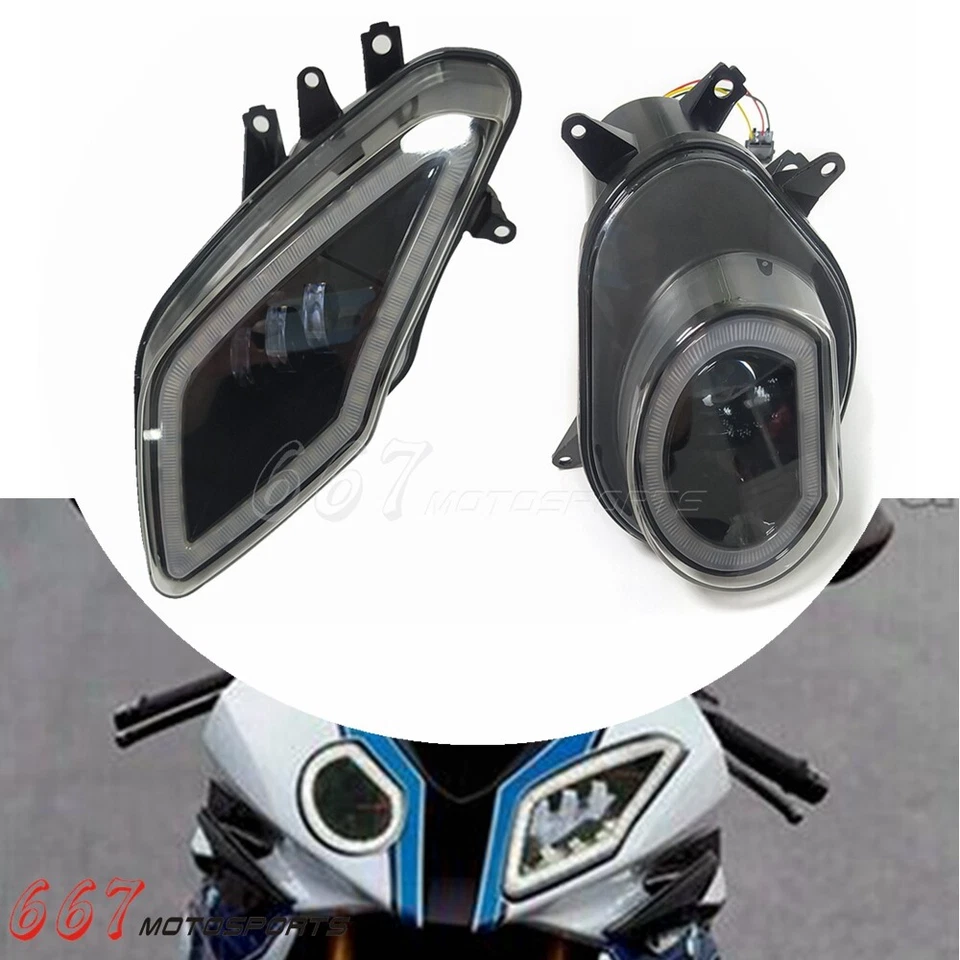 For 2009-2014 BMW S1000RR LED Headlight Assembly w/ Running Light New Brighter - Image 3 of 4