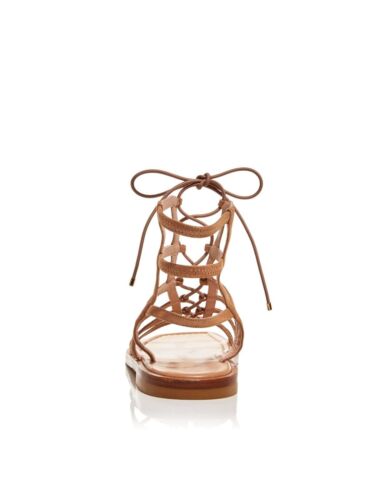 NEW Stuart Weitzman Women's Kora Lace-Up Tan Size US 8 M - Picture 4 of 4