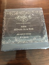 Graphic 45 BLACK ALBUM IN A BOX 5.5 x 5.5 x 2 inch scrapbooking ALBUM  BOX
