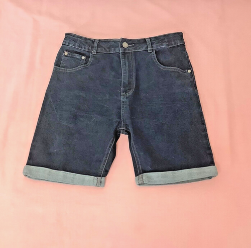 FIRETRAP Dark Wash Stretch Denim Bermuda Shorts with Turn Ups 13 Years - Imagen 8 de 10