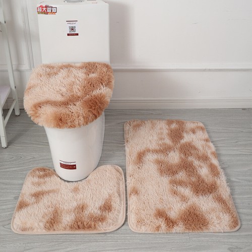 3-Piece Bathroom Bath Mat Contour Rug Set with Toilet Lid Cover #* - Picture 41 of 41