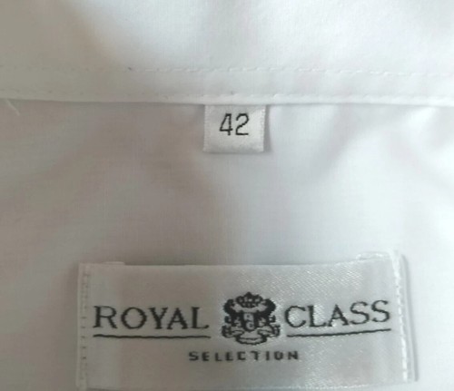 BODY FIT He.Marken"Royal Class"Hemd Weiß Langarm Geknöpft Talliert GR:42 L Neuw. - Bild 6 von 12