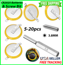 X5 Game Boy Game Battery CR2025 Tab  3.8mm GB Save Security Screw Bit Pokemon