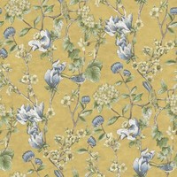 Holden Decor 13601 Vlies-Tapete Blumen &Amp; BläTter Gelb Floral Vintage