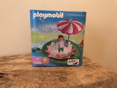 PLAYMOBIL Feenwelt - Seerosenfee | Mit Schwimmender Seerose, Sonnenschirm & Frosch, Für Kinder Ab 4 Jahren
