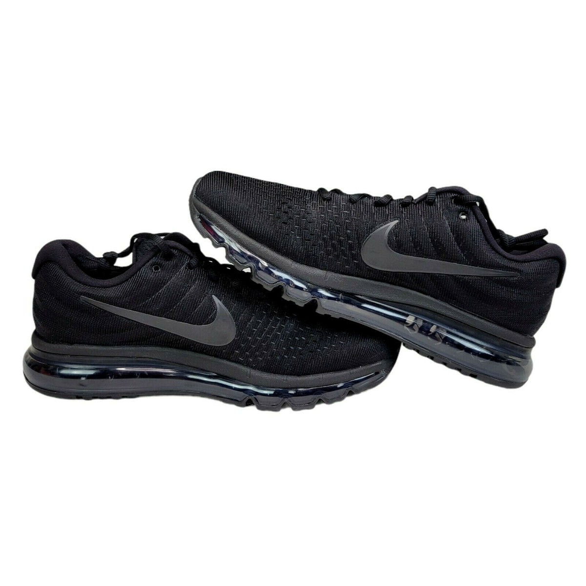 Nike Mens 9 or 9.5 Air Max 2017 Triple Black Running Shoes  display picture 1