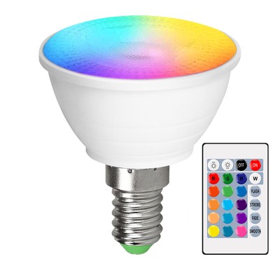 GU10 MR16 RGB LED Leuchtmittel Halogenlampe Glühbirne Spotlight IR Fernbedienung