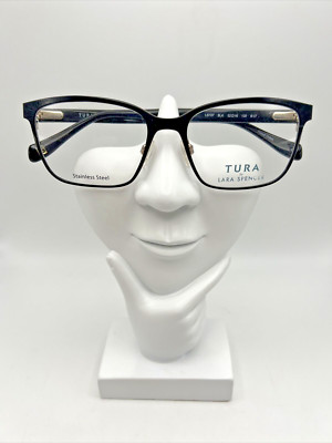 Tura by Lara Spencer LS107 Designer Eyeglasses Frames Black 52-16-135 Glasses