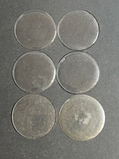 LOT OF 6 GLASS POCKET WATCH CRYSTALS SIZE 16 REPLACEMENT PARTS