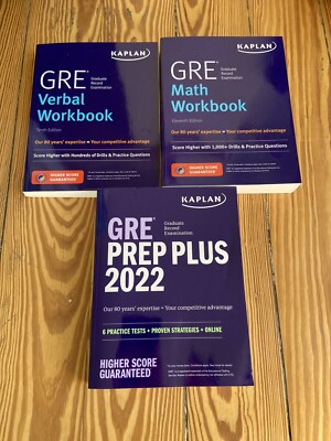 GRE Complete 2022: 3-Book Set, GRE Prep Plus Kaplan | Buch | Zustand: sehr gut