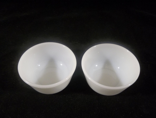 2er Set Backofenfest Milchglas 4 Unzen Pudding Tassen #453 - Bild 5 von 7