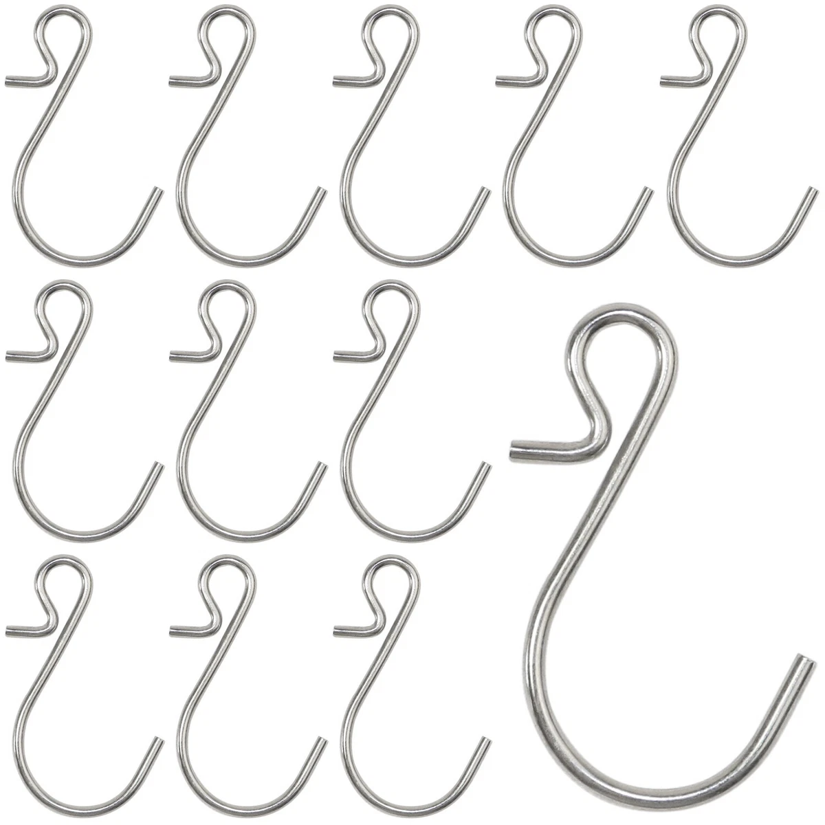 Small S Hooks Connectors Metal S Shaped Wire Hook Hangers Hanging Hooks for  DIY