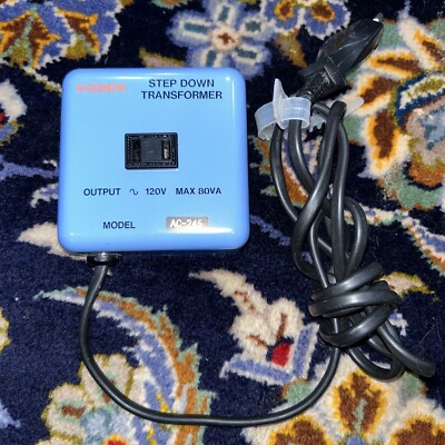KODEN Step-down transformer AC-245 Max 80 VA Plug-C