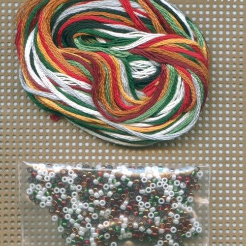 Kitty's Stocking Christmas Ornament Kit Mill Hill 2010 Winter Holiday - Picture 3 of 3