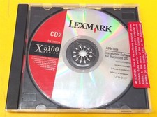                  CD 2 ONLY  Driver Disc Lexmark X5100 Series