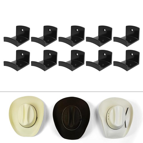 Modernos Ganchos Adhesivos para Sombrero de Pared Paquete de 10-Estante para Sombrero de Vaquero Ala Ancha Percha para Sombrero - Imagen 6 de 26