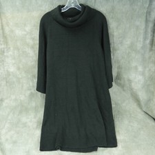 EUC Mossimo Solid Black Sweater Dress Turtle Neck Size XXL S1E1