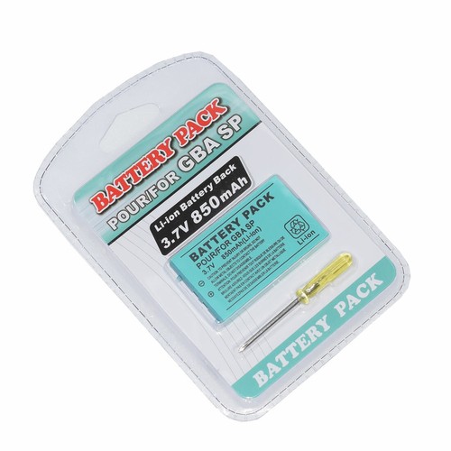 New Rechargeable Battery for Nintendo Game Boy Advance SP Systems + Screwdriver - 第 6/18 張圖片