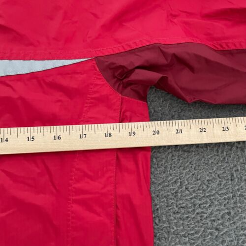 L.L. Bean Jacket Boys Large 14-16 Red Nylon Hooded Full Zip Rainproof Outdoor - Picture 3 of 11