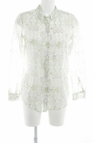 Blouse Florales Muster Gr 34 Langarm De bluse Casual look Damen Closed Weiß PH7qxwtx