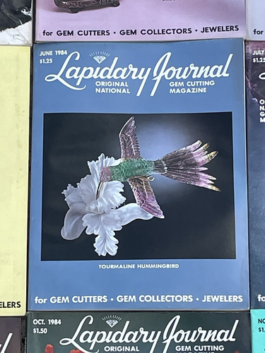1984 Full Year 12 Lapidary Journal Vintage Gem Cutting Magazines - Picture 7 of 19