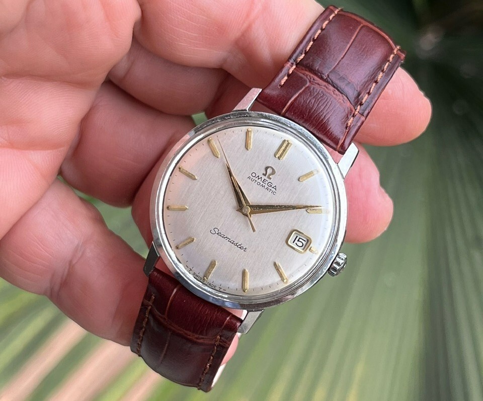 OMEGA SEAMSTER 166001 AUTOMATIC Cal. 562 STEEL 34mm RARE VINTAGE