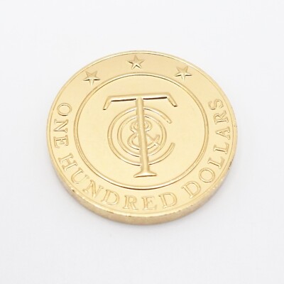Tiffany & Co. $100 Gold Plated Tiffany Money Coin Token #Q2 | eBay