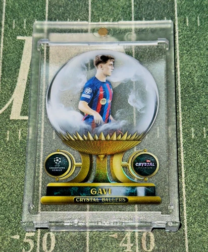 2022-23 Topps Crystal Premium Acetate Gavi Spain Barcelona Crystal Ballers SP