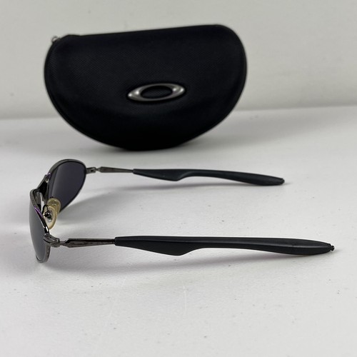 Vintage Black Oakley Wire Sunglasses Software Pouch Titanium 1.0 - Picture 2 of 5