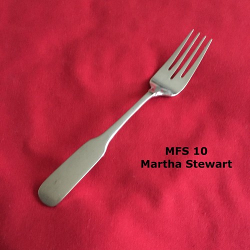 Martha Stewart MFS-10 Salad Fork 6 5/8" Fiddle Shape Stainless Steel Flatware