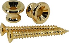 Strap Buttons with Gold Finish set of 2 - Mad...