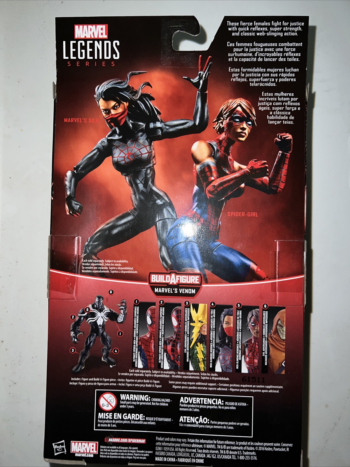 Marvel Legends Spider-Man Venom Series Spider Girl Ashley Barton Action Figure