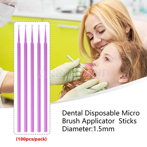 100 Microbrush Micro Pinsel Applikator Spitzen (normal, fein, superfein) Dental - Bild 25 von 83
