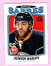 2016-17 O-Pee-Chee Retro #562 Justin Bailey RC Buffalo Sabres