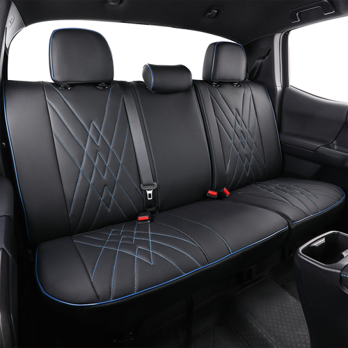 EKR Custom Fit Toyota Tacoma Seat Covers 2012-2025 Front/ Rear/ Full Set Leather - Picture 19 of 59