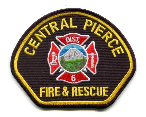 Central Pierce Feuerwehr- und Rettungsabteilung Bezirk 6 Patch Washington WA - Bild 1 von 1