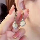 Women Luxury Faux Opal Dangle Earrings Wedding Engagement Gift Birthday Jewelry