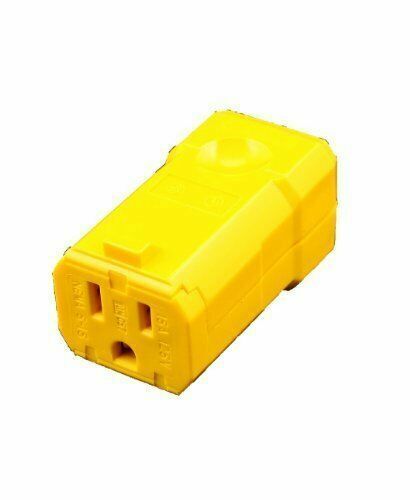 NEMA 5-15R -NEW-B 125 Volt Cord Connectors Box of 10 Woodhead 1547 15 Amp