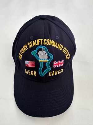 New The Corps Command Office Diego Garcia Logo Blue Baseball Cap Hat One Size