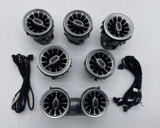 7PCS Ambient Light Air Vent Outlet For Mercedes Benz GLC Class X253 2016-2022
